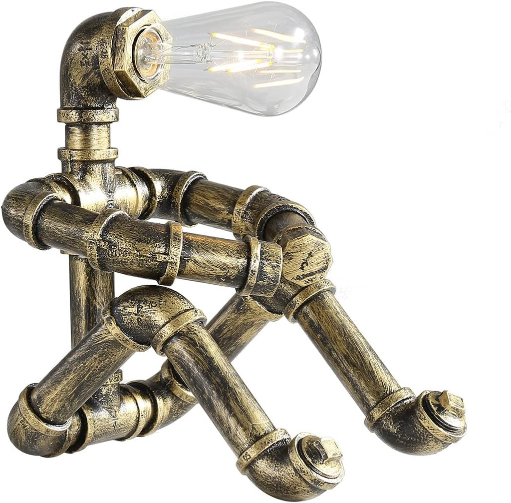 Retro Industrial Steampunk Metal Table Lamp N45540