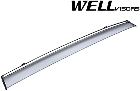 Chrome Trim Window Visors Rain Guards Z114460