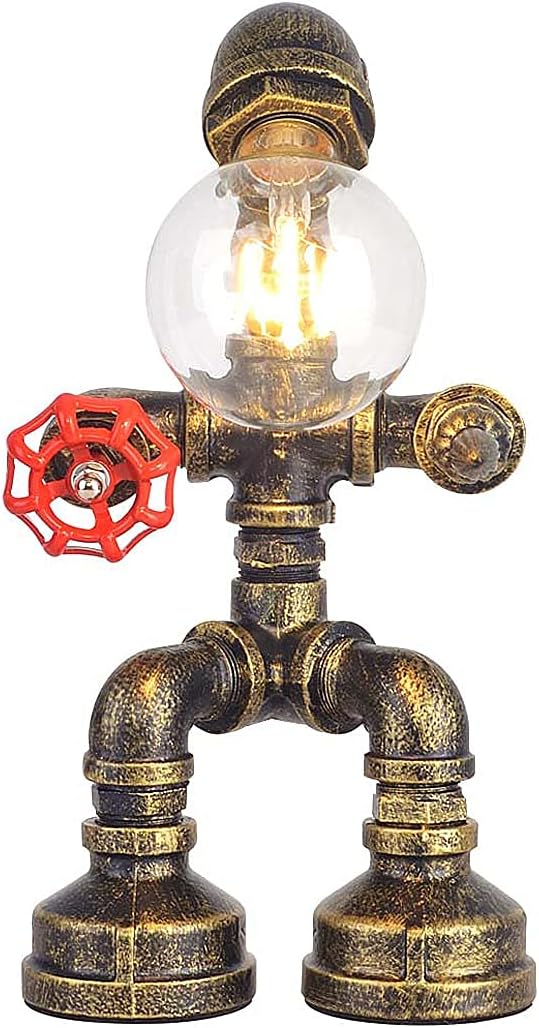 Retro Industrial Steampunk Metal Table Lamp N45540