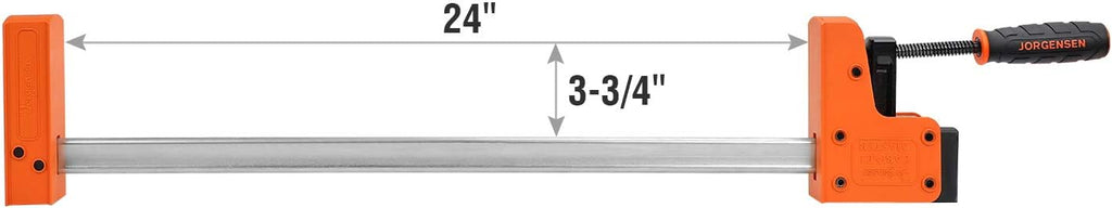 24-inch 90° Parallel Jaw Bar Clamp, 2-pack W4399