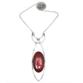 925 Silver Jasper Gemstone Necklace 20 in G4790