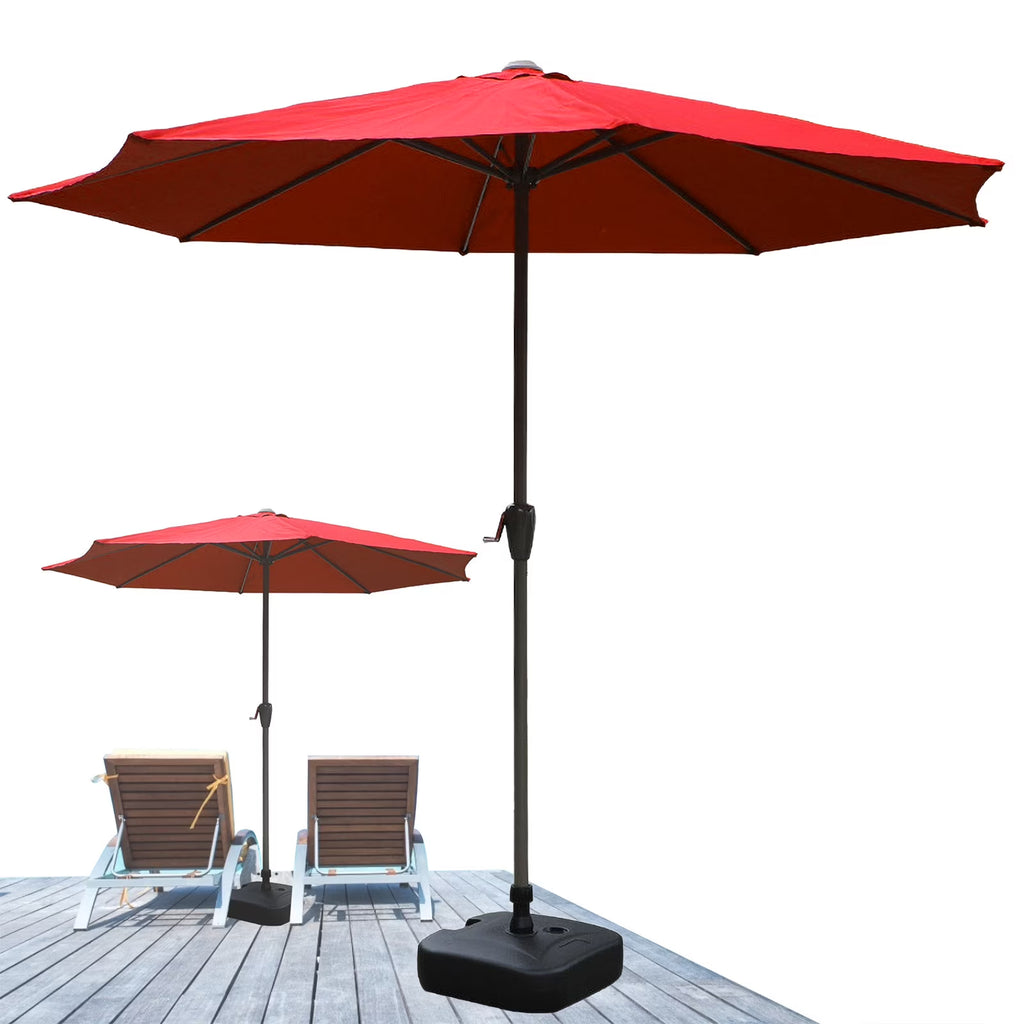 Red 6 Rib Umbrella Table Umbrella V492982