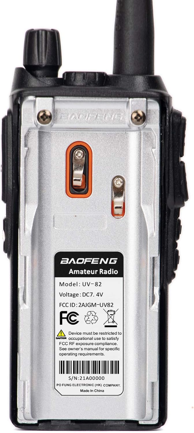 High Power 2 Way Radio Walkie Talkies 2 Pack Black F731