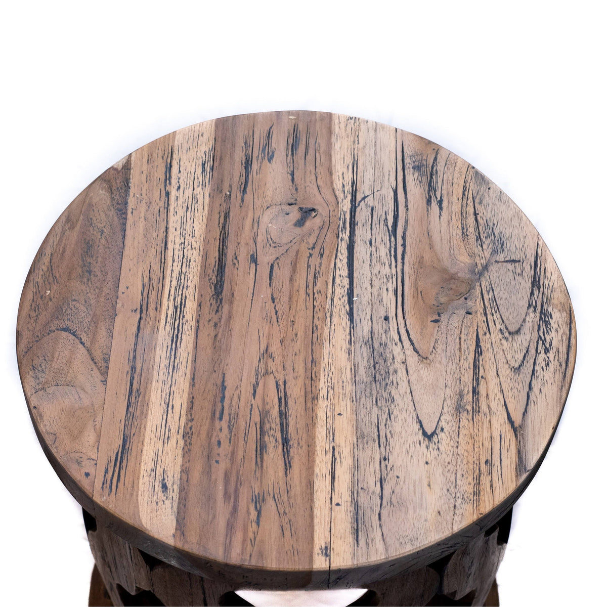 Carved Teak Wood Accent Table Y5005