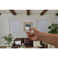 White Cordless Blackout Motorized Cellular Shade with Remote Control M22156
