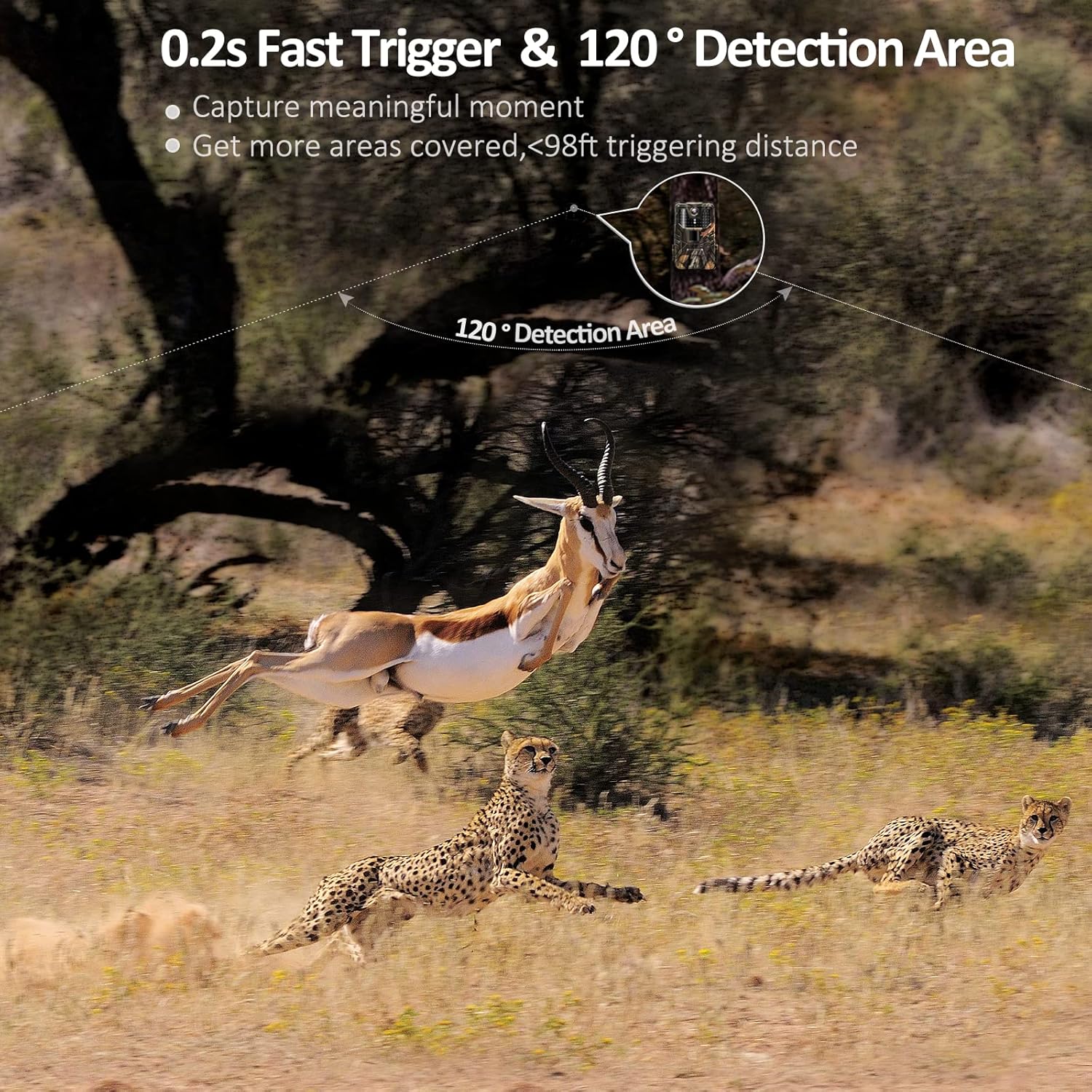 30 MP 4K Bluetooth Wireless Trail Camera with Night Vision U98005