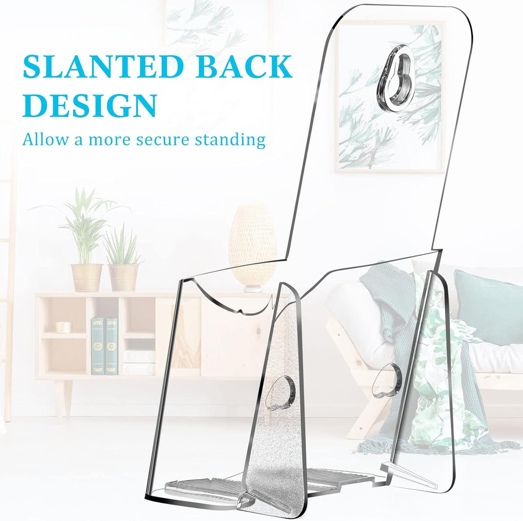 Clear Acrylic Brochure Holder with Adhesive Hooks, Pack of 2 T7242