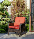 Red Cushioned Patio Chair Set of 2 C3851