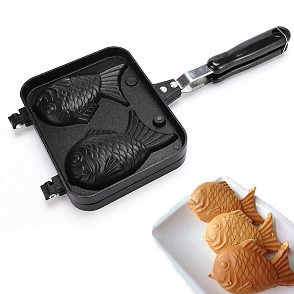 Non-stick Fish-shaped Waffle Iron Aluminum Alloy Mold B8344