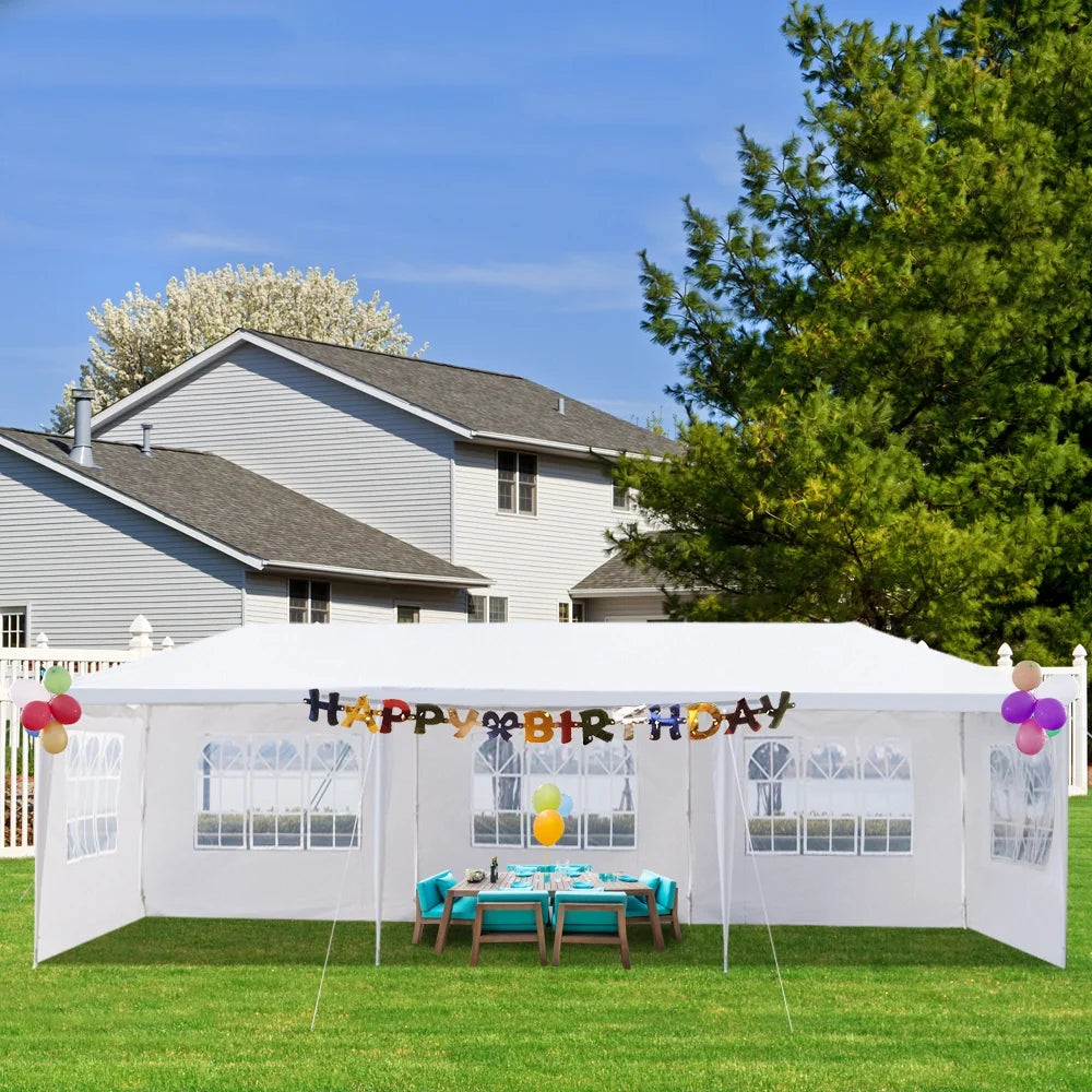 3 * 9m Waterproof PE Cloth Pergola with Iron Frame S91761