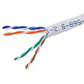 Cat5e Ethernet Bulk Cable Stranded 350MHz UTP Copper Wire 24AWG 1000ft White N4198