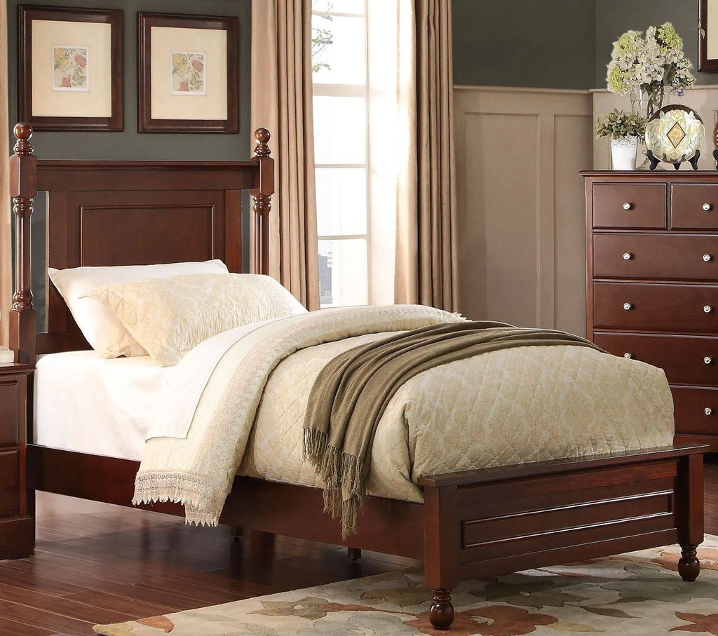 Cherry Twin Panel Bed E37300