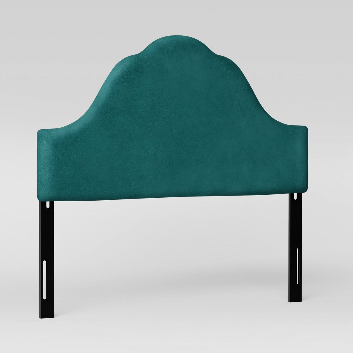Teal Velvet Arched Headboard P2458