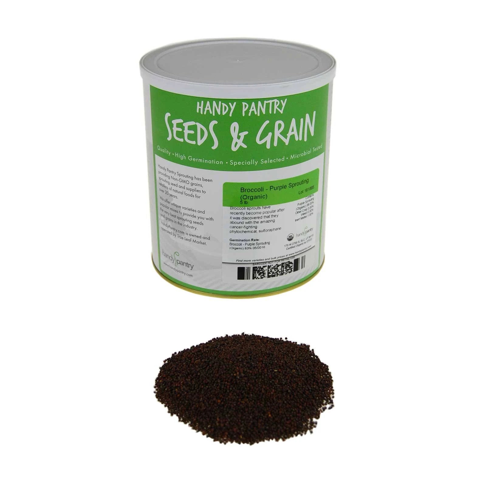 Organic Broccoli Sprouting Seeds - 5 lbs A95296