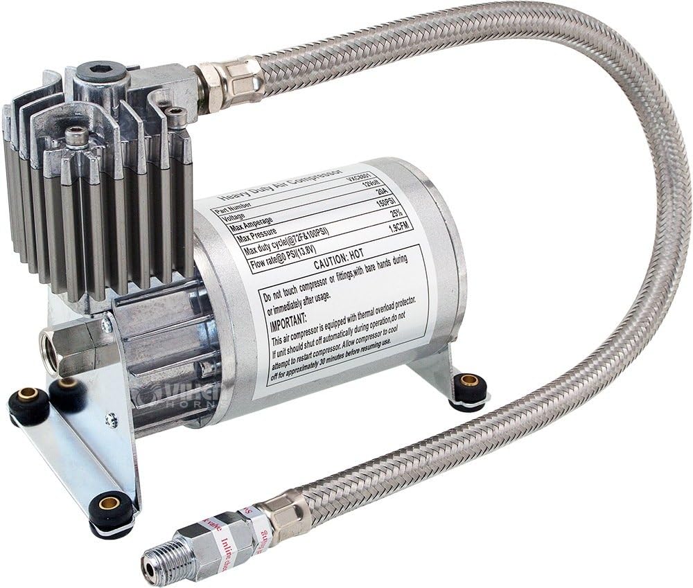 Heavy Duty Onboard Air Compressor 150 PSI Universal 12v W66708