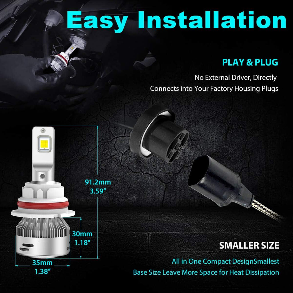 LED Bulbs 6000LM 6000K White Pack of 2 L78110