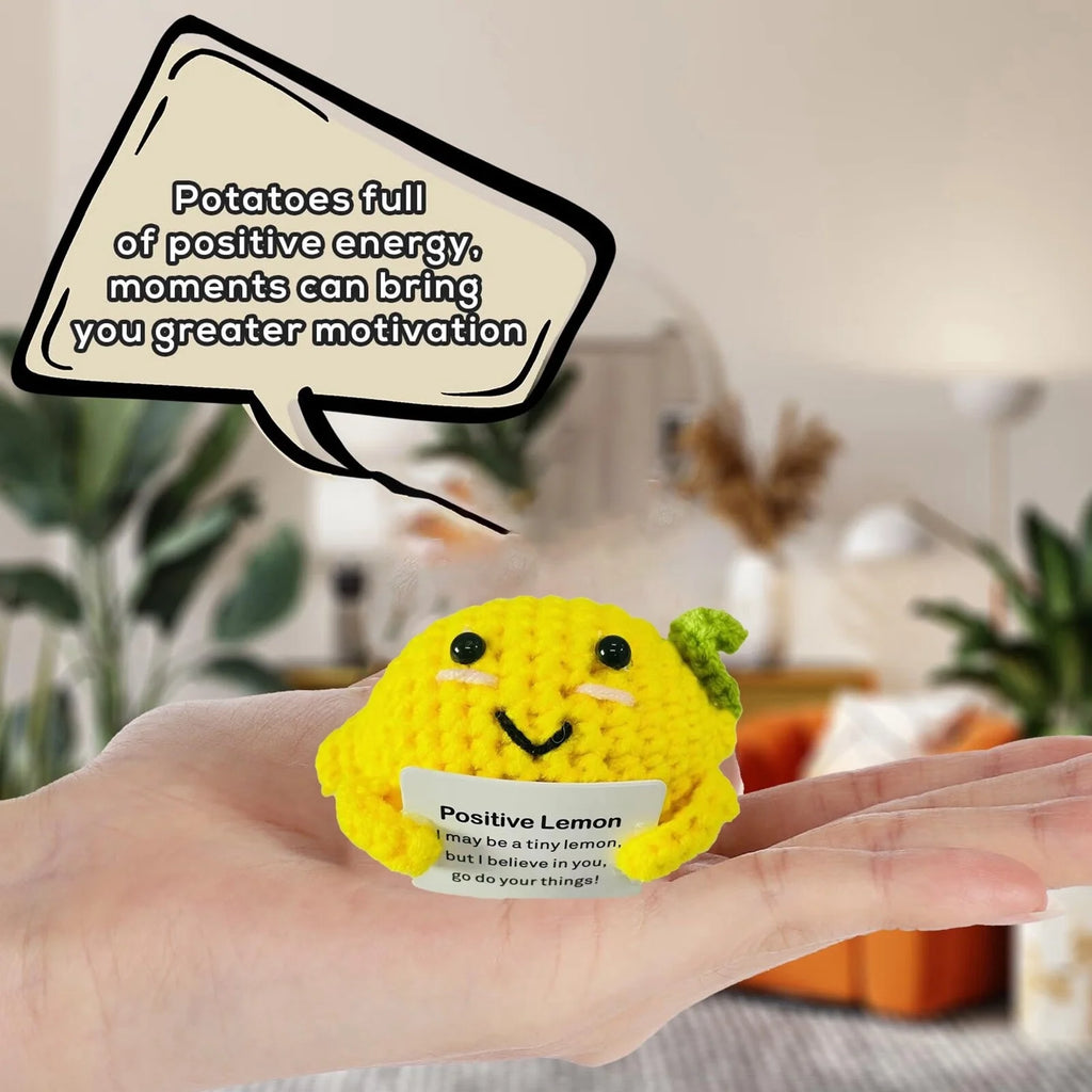 Lemon Potato Cucumber Tomato Wool Crocheted Bag Buckle Pendant T932