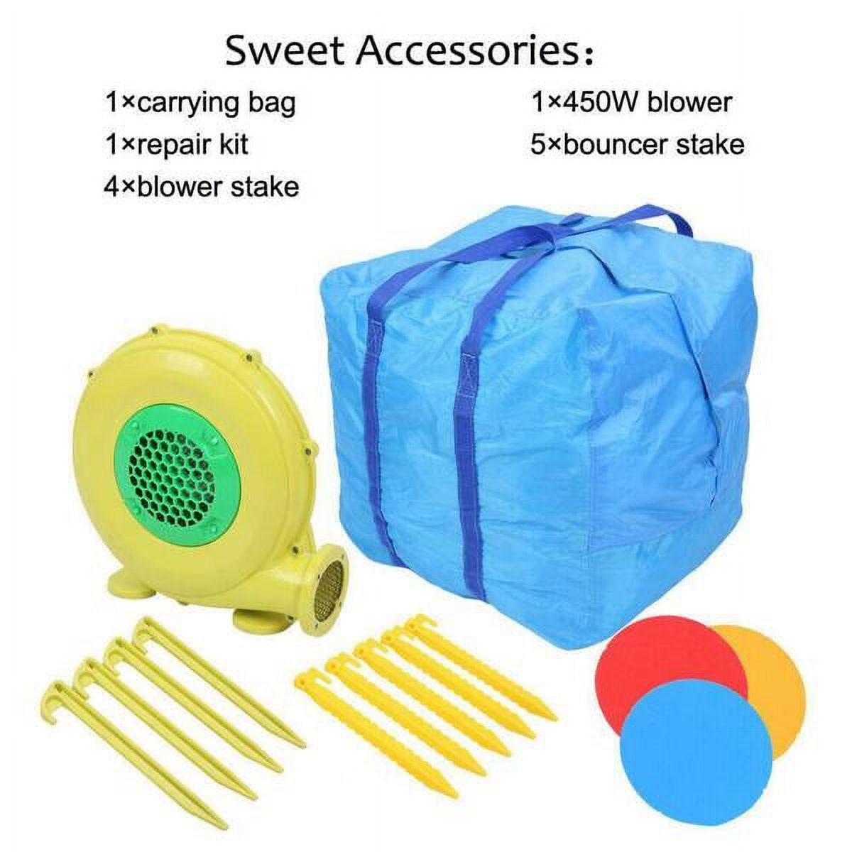 Inflatable Castle Trampoline with Fan K789