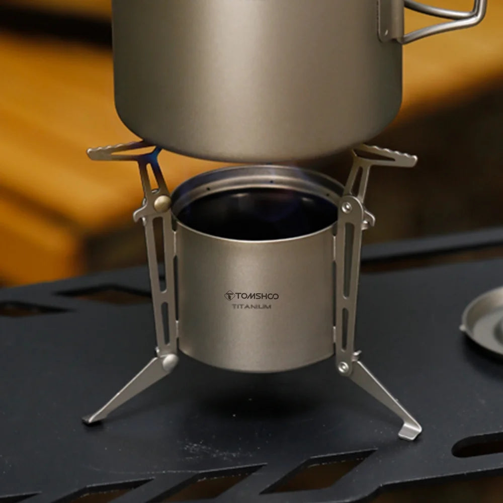 Camping Stove with Lid and Foldable Legs D14494