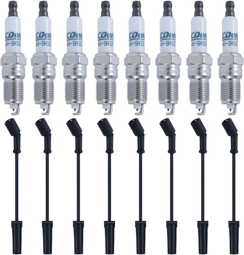 Spark Plug Wires & Spark Plugs Set Pack of 2 H177
