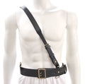 Black Leather Sam Browne Belt with Shoulder Strap C791444