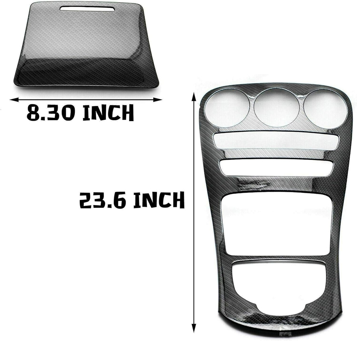 Carbon Fiber Pattern Gear Shift Panel Frame Cover Trim I906
