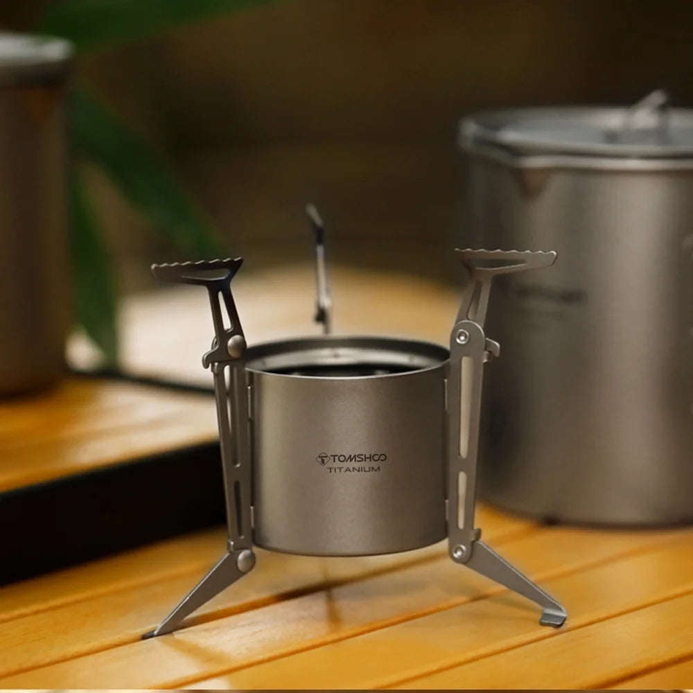Camping Stove with Lid and Foldable Legs D14494