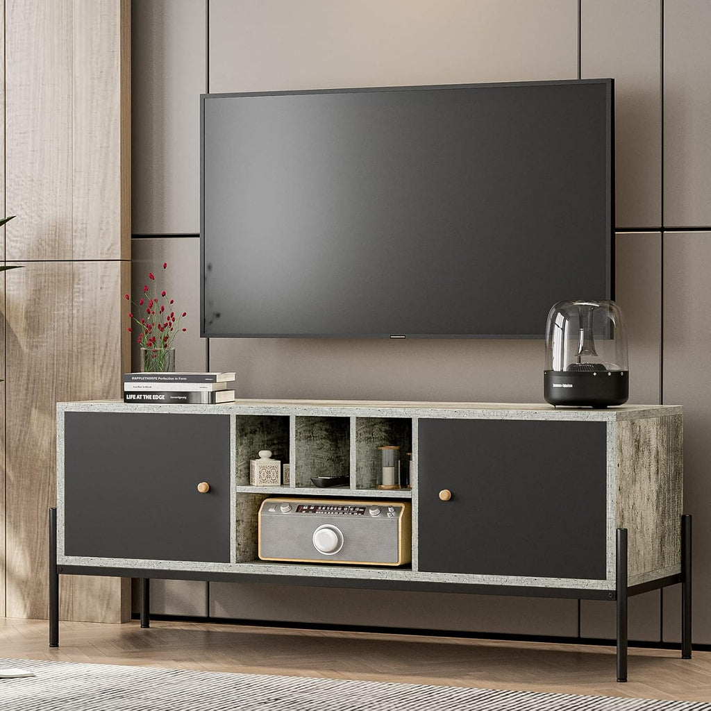 TV Stand with Storage and Open Shelves R234571