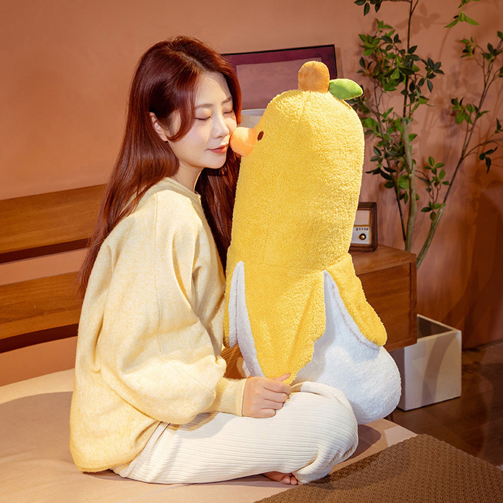Soft Stuffed Banana Duck Plush Doll Pillow Q349210