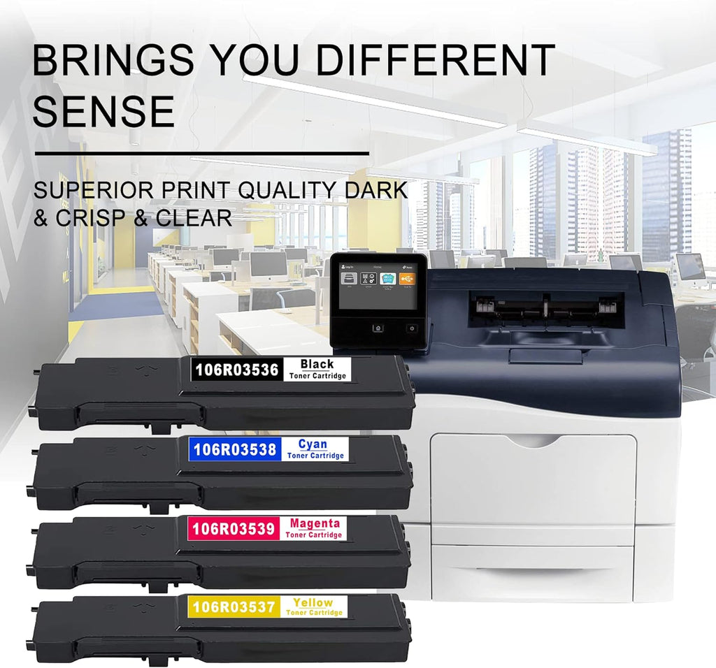 5 PK Toner Cartridge for Xerox C400 C405 Printer B64238