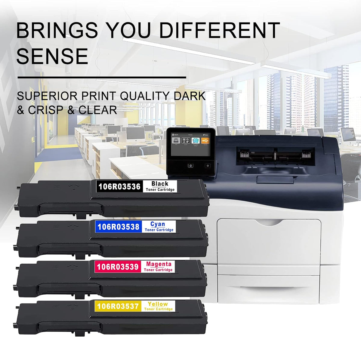 5 PK Toner Cartridge for Xerox C400 C405 Printer B64238