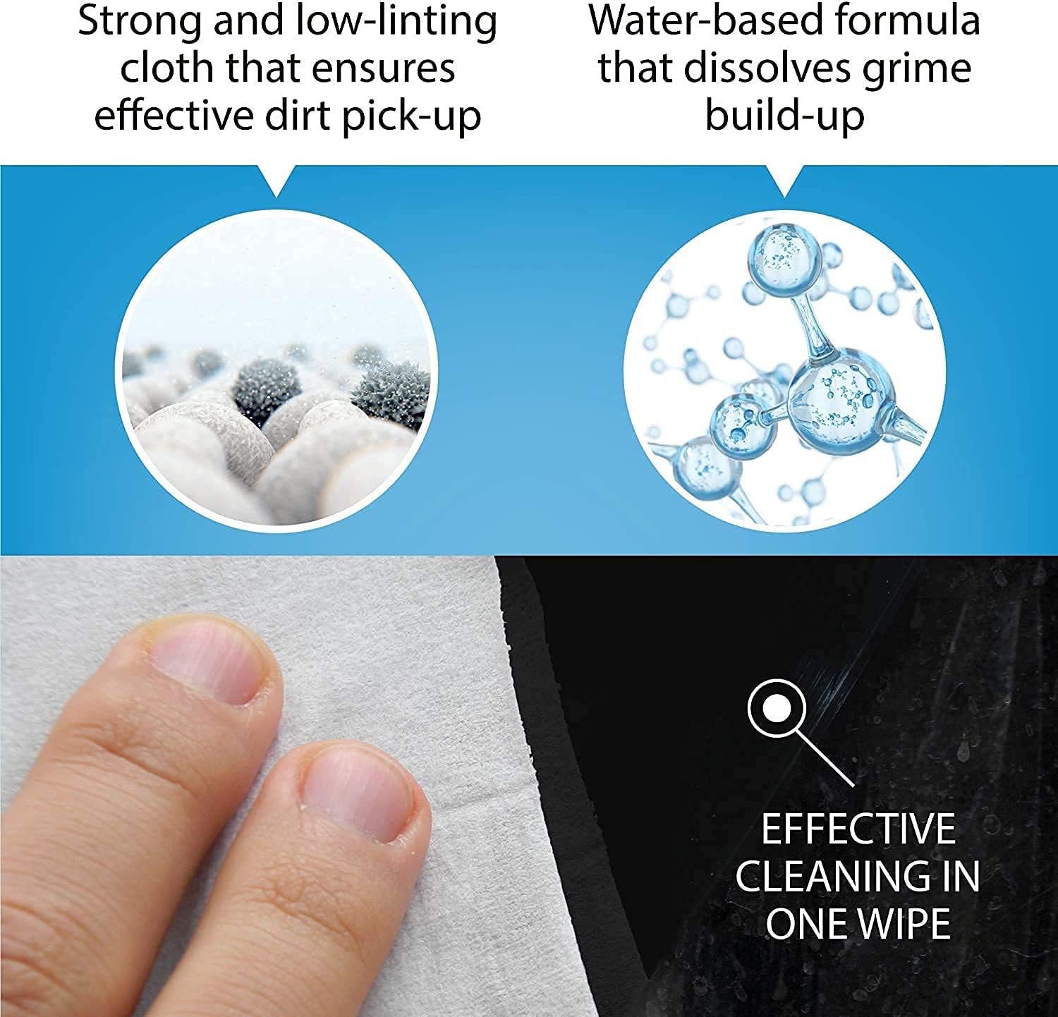 Screen Cleaning Wipes, 500 Wipes, Individually Wrapped G166