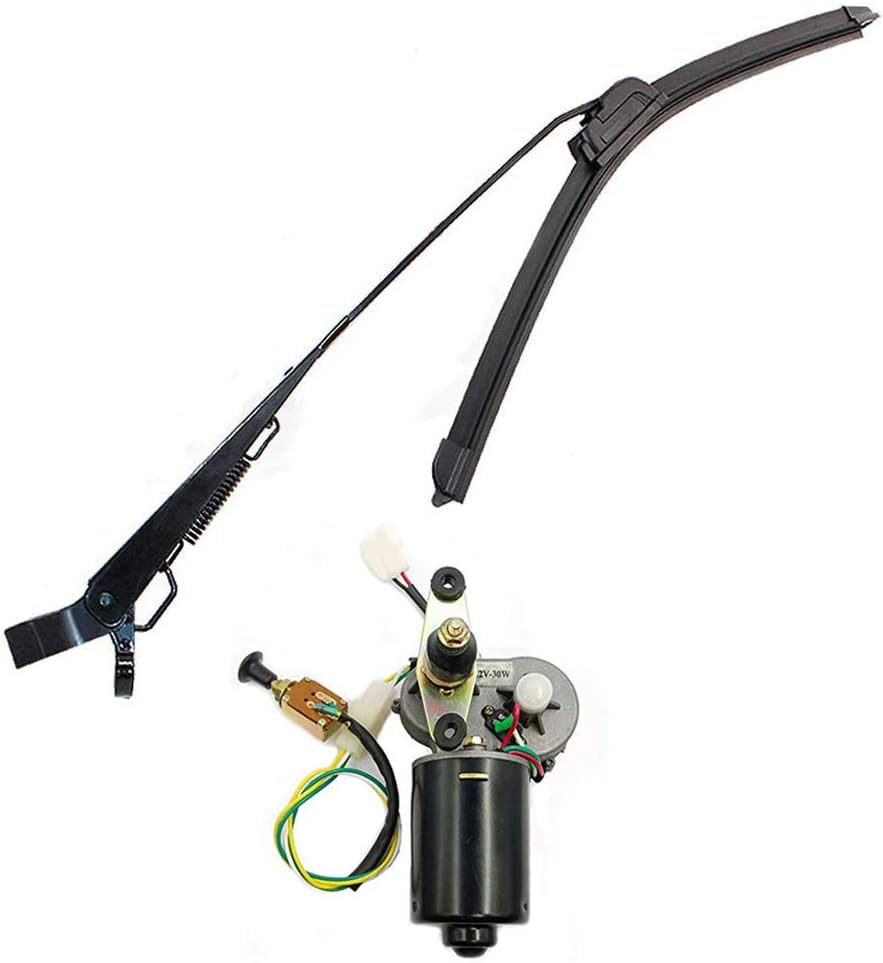 12V Electric Wiper Motor Kit with Automatic Return Function Pack of 2 C82705