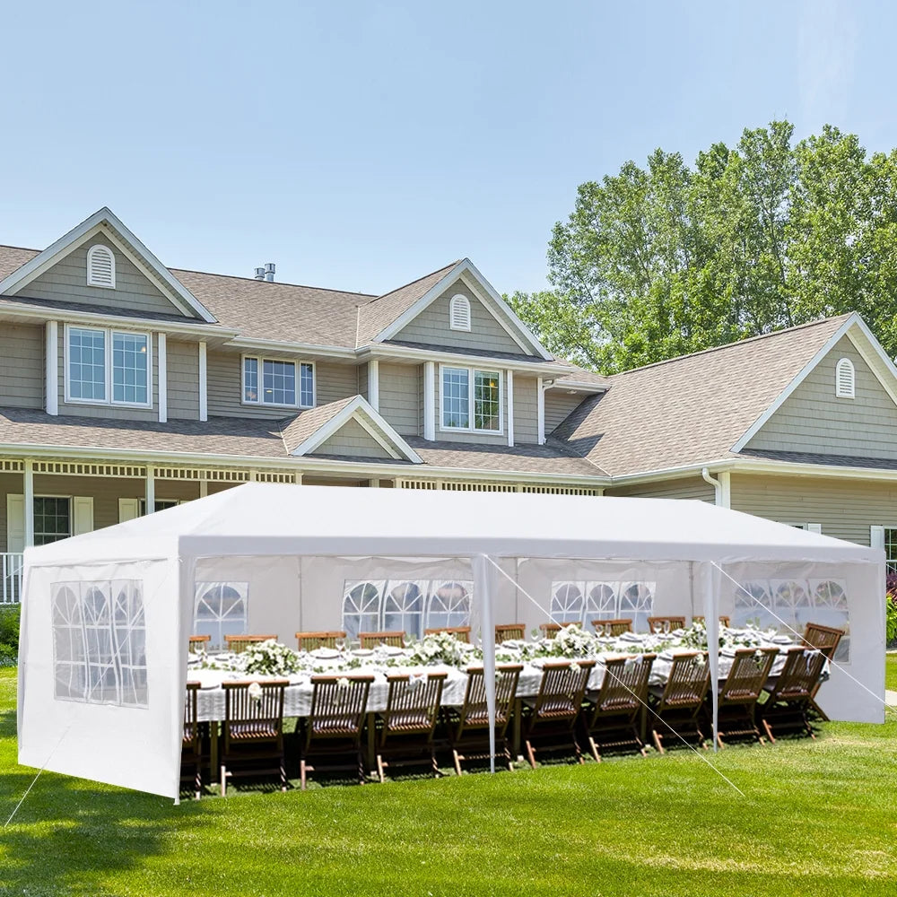 3 * 9m Waterproof PE Cloth Pergola with Iron Frame S91761