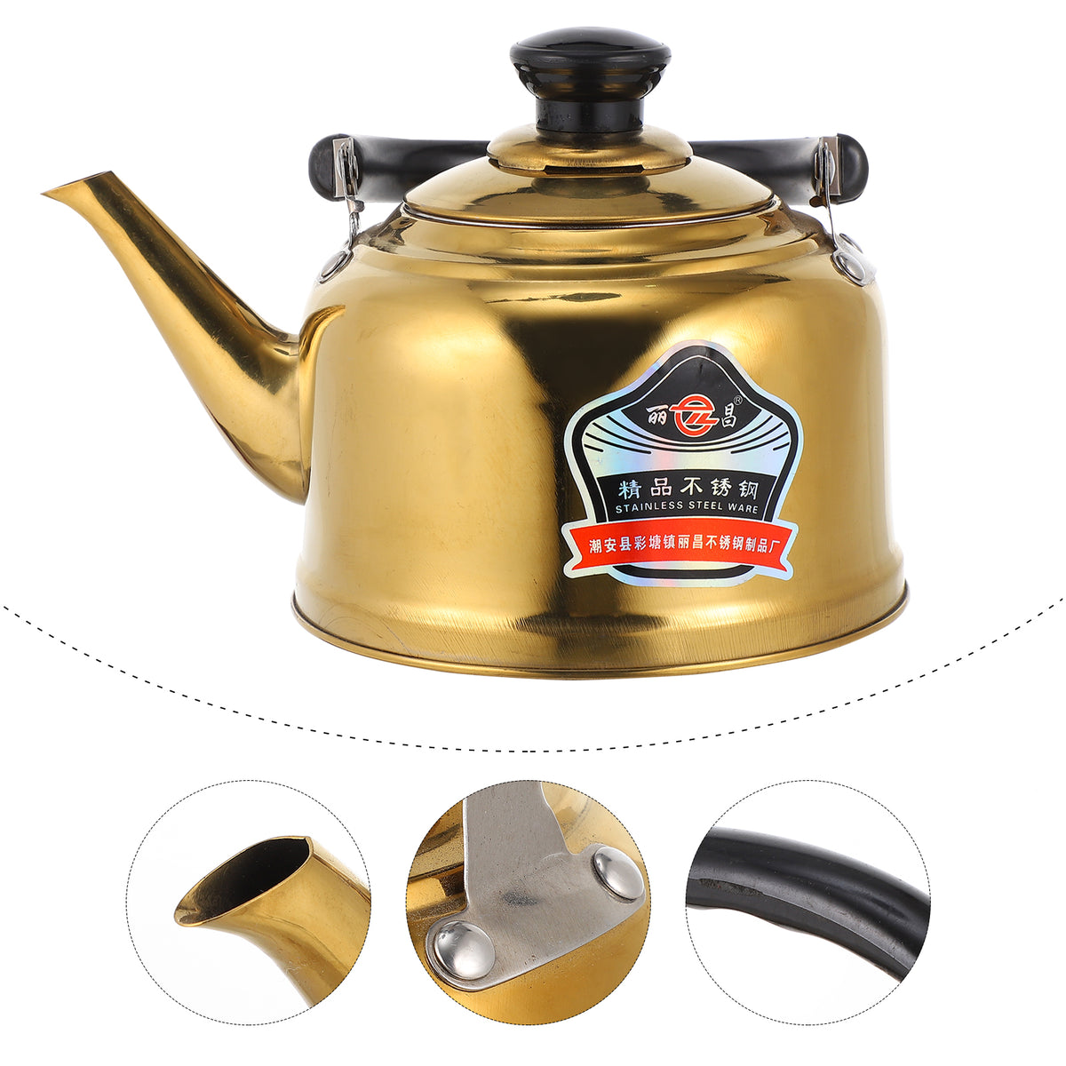 Stainless Steel Whistling Tea Kettle Stovetop Pot E554