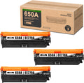 3-Black Remanufactured Toner Cartridge for HP CP5525 Printer U452
